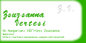 zsuzsanna vertesi business card